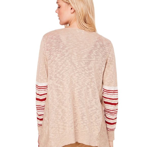 Linen/Cotton Draped Cascade Cardigan from Benetton - Picture 4 of 10